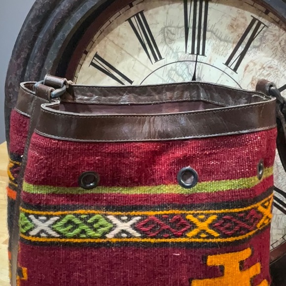 Boho southwest wool bag - Picture 2 of 9